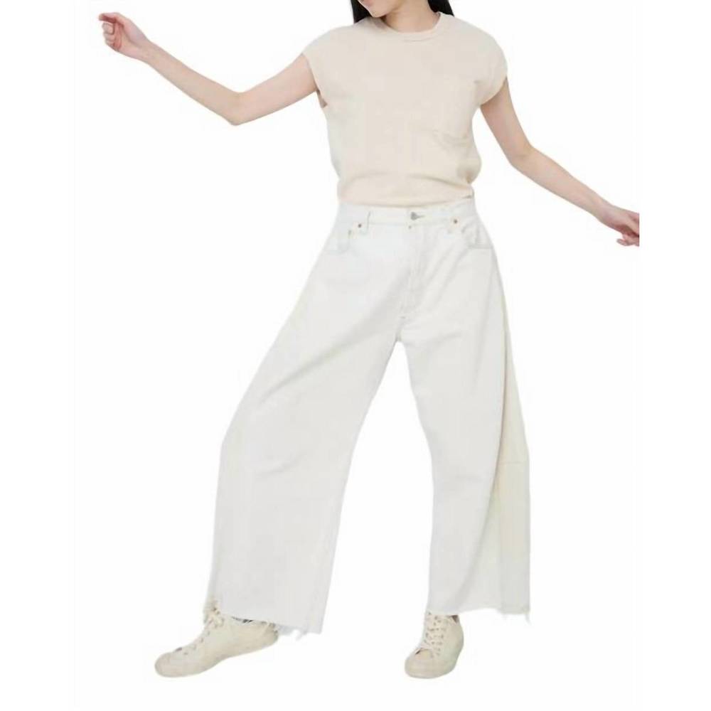 NEW B SIDES vintage lasso jean in vintage white